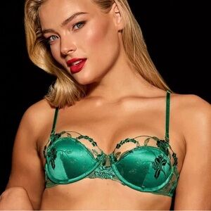 Honey Birdette Whitney Emerald Push-up Bra
